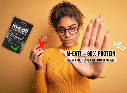 Protein bar or M-EAT! biltong? Let's find out